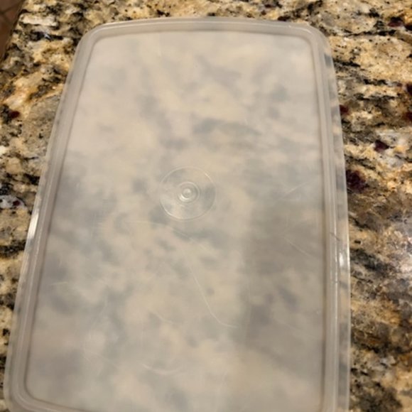 Vintage Tupperware Tuppercraft Blue stow and go container with insert and cover - Picture 6 of 8